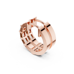 14K Solid Gold Lab Diamond Huggie Earrings, Rose Gold, view 2
