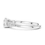 Gold Ring LR-0300, White Gold, view 3