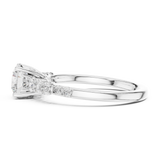 Gold Ring LR-0300, White Gold, view 3