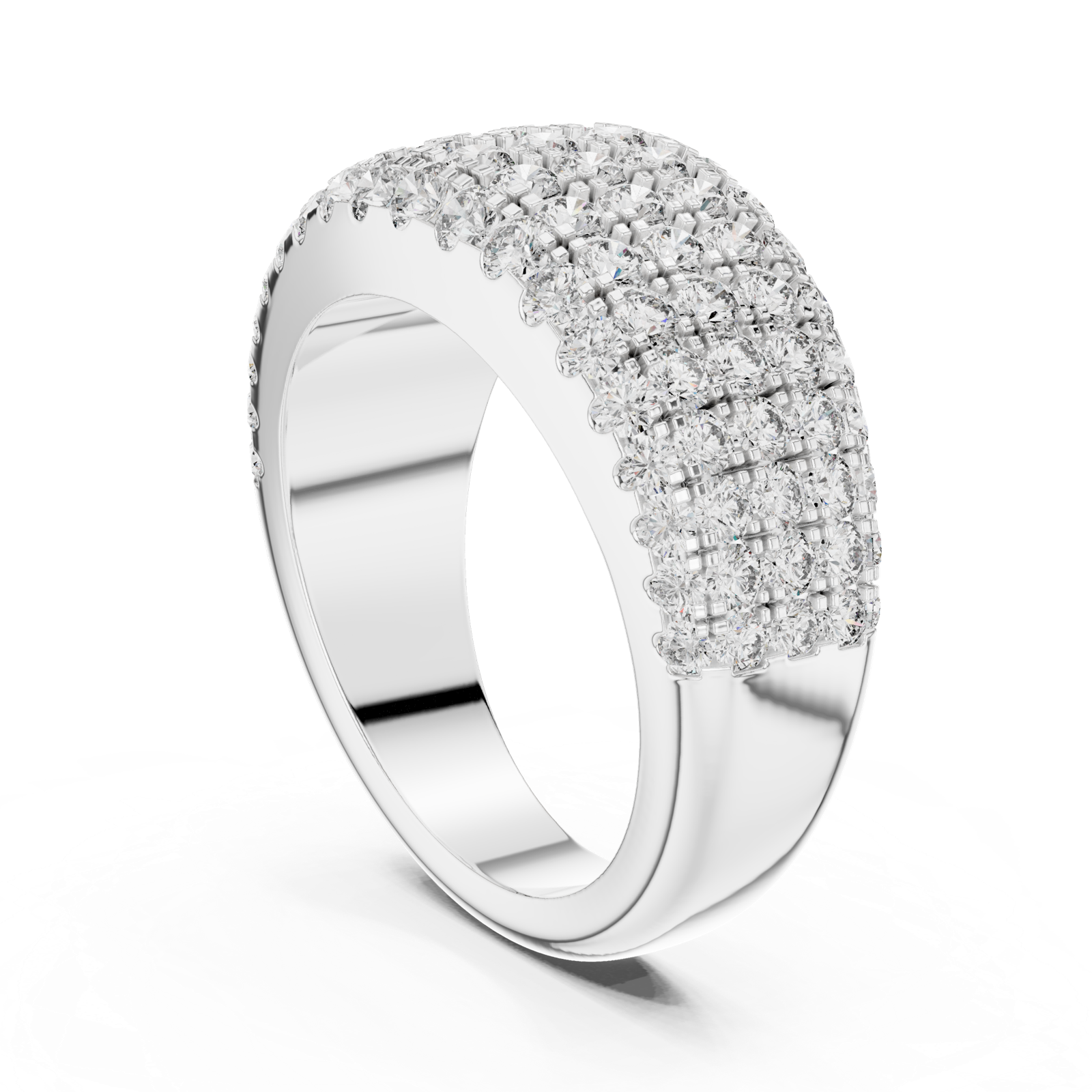 Gold Ring L03-02, White Gold