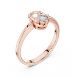 Gold Ring L03-1347, Rose Gold, view 2