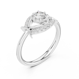 Gold Ring DDLR-595, White Gold, view 2
