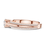 Gold Ring LR-0310, Rose Gold, view 3