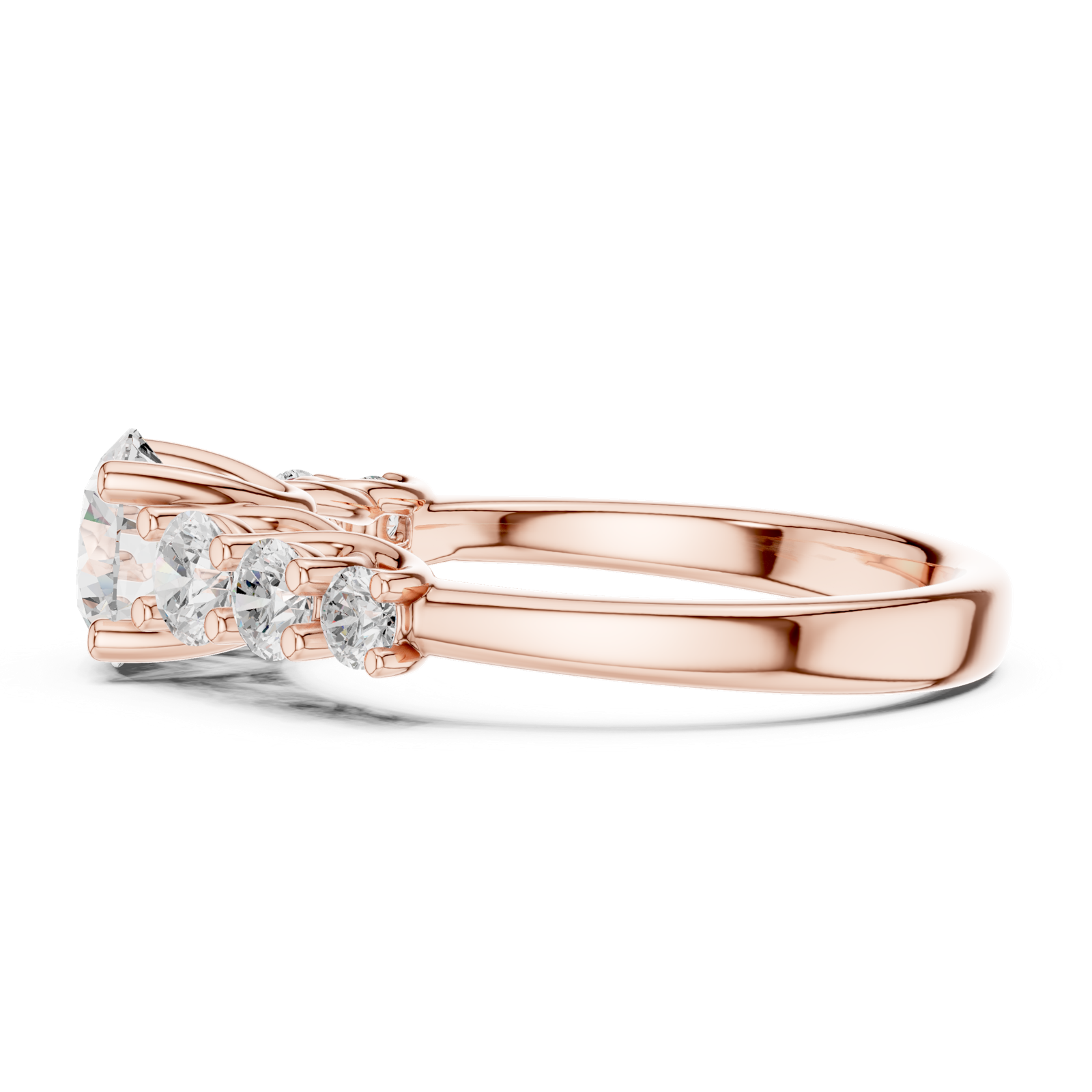 Gold Ring DDLR-681, Rose Gold, view 3