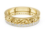 Gold Ring R22, Yellow Gold, view 4