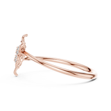 Gold Ring LR-01 (100), Rose Gold, view 3