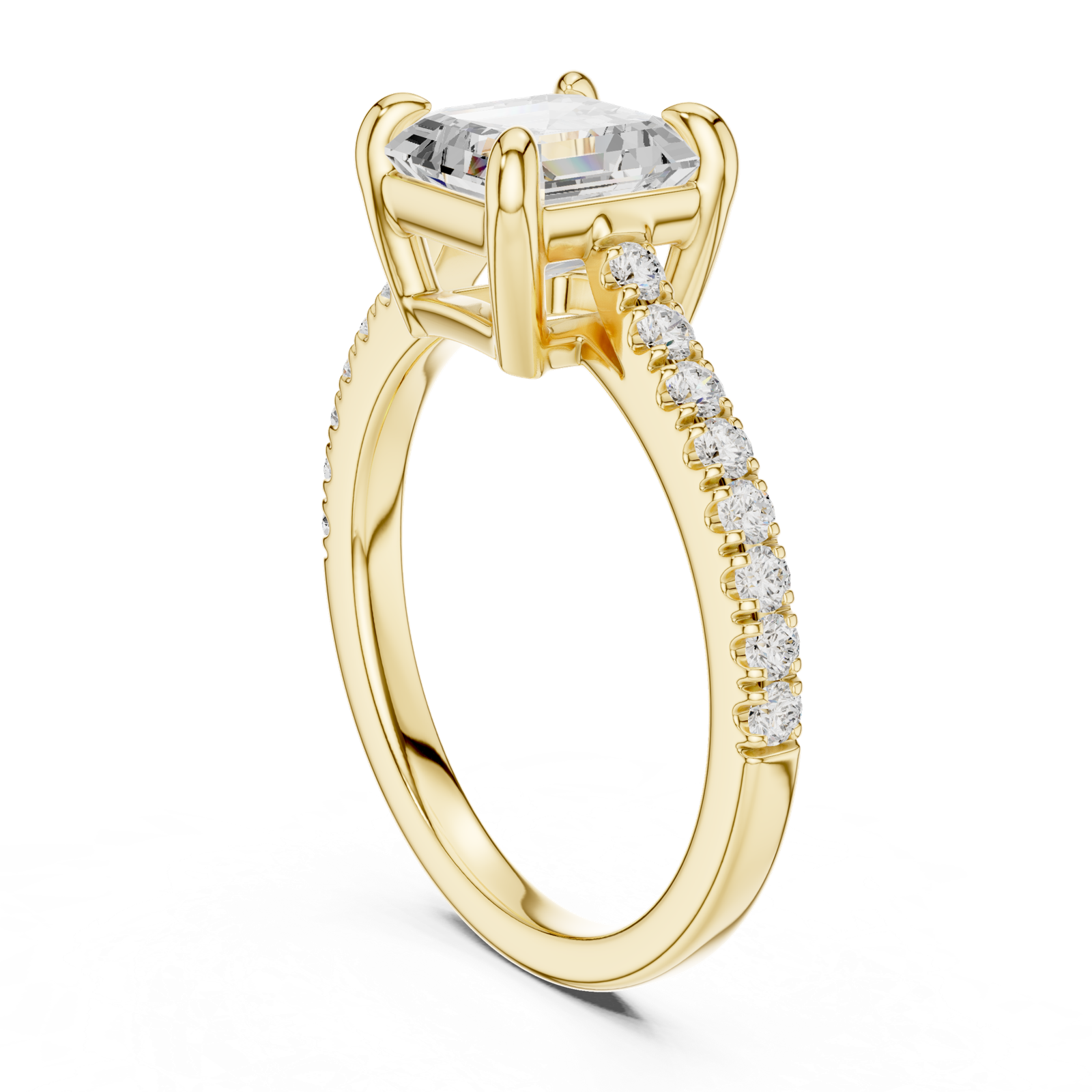 Gold Ring DDLR-875, Yellow Gold, view 1