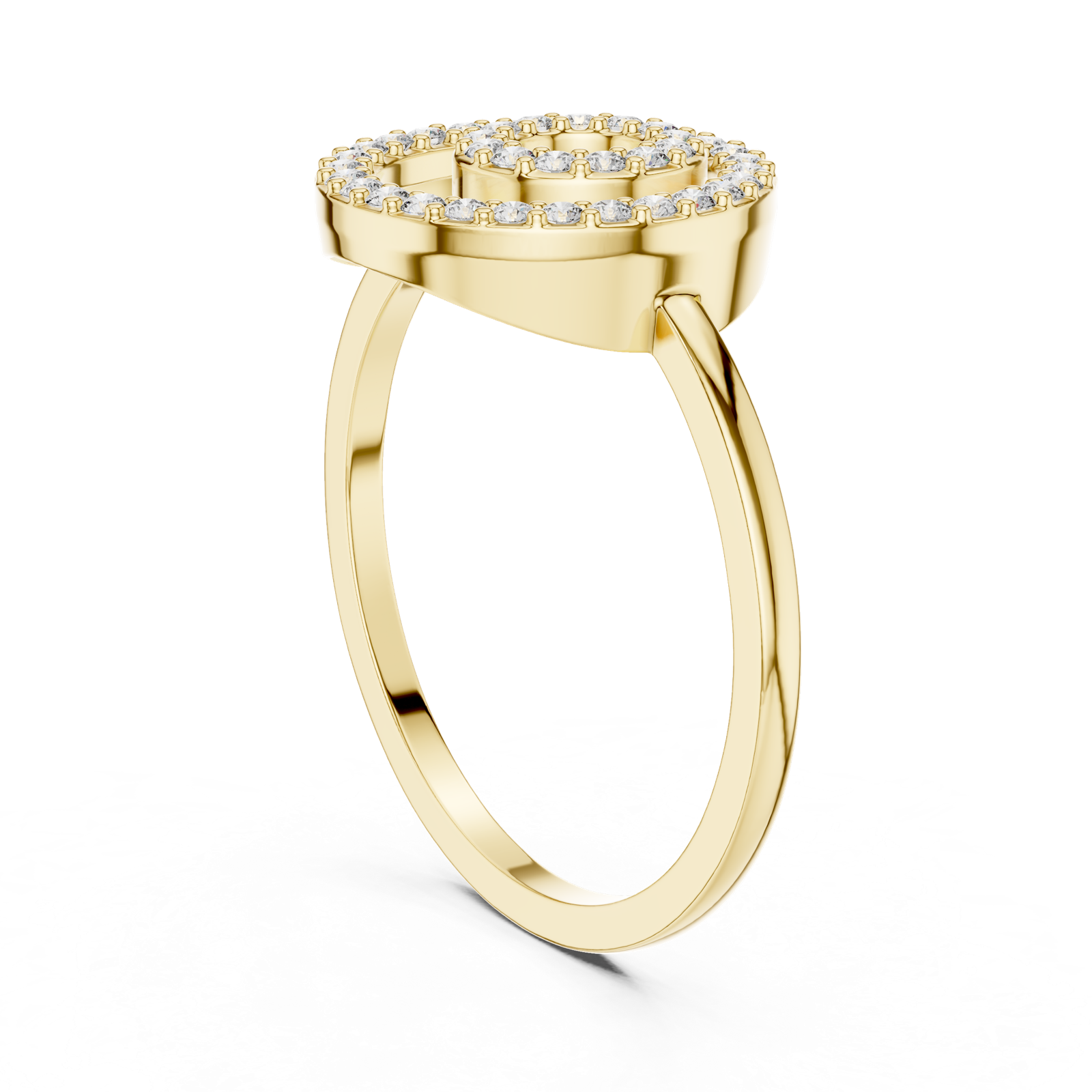 Gold Ring DR-6318, Yellow Gold