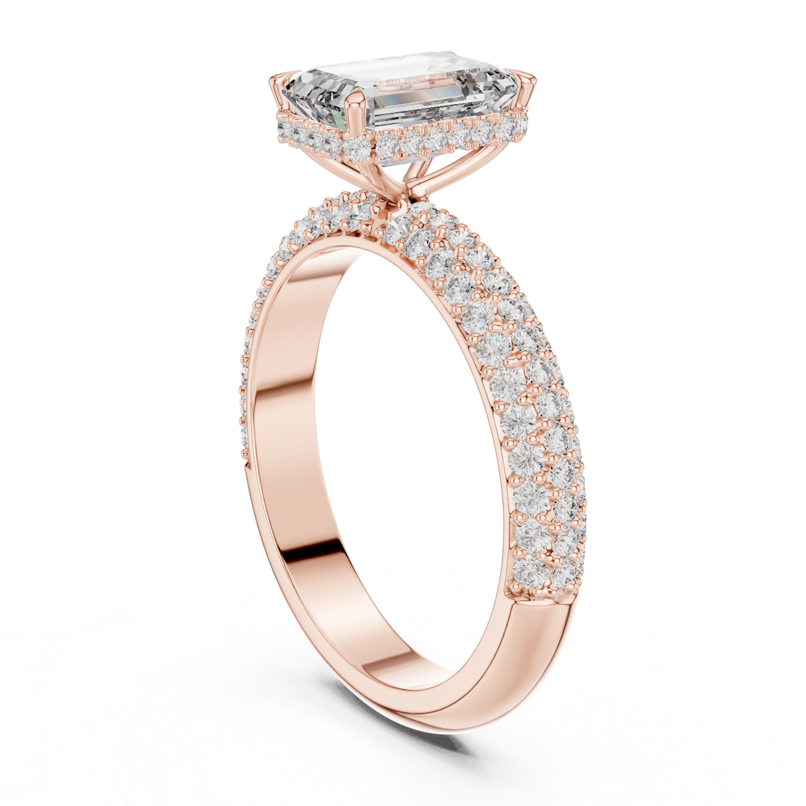 Gold Pendant 9-10035L_SS8, Rose Gold, view 1