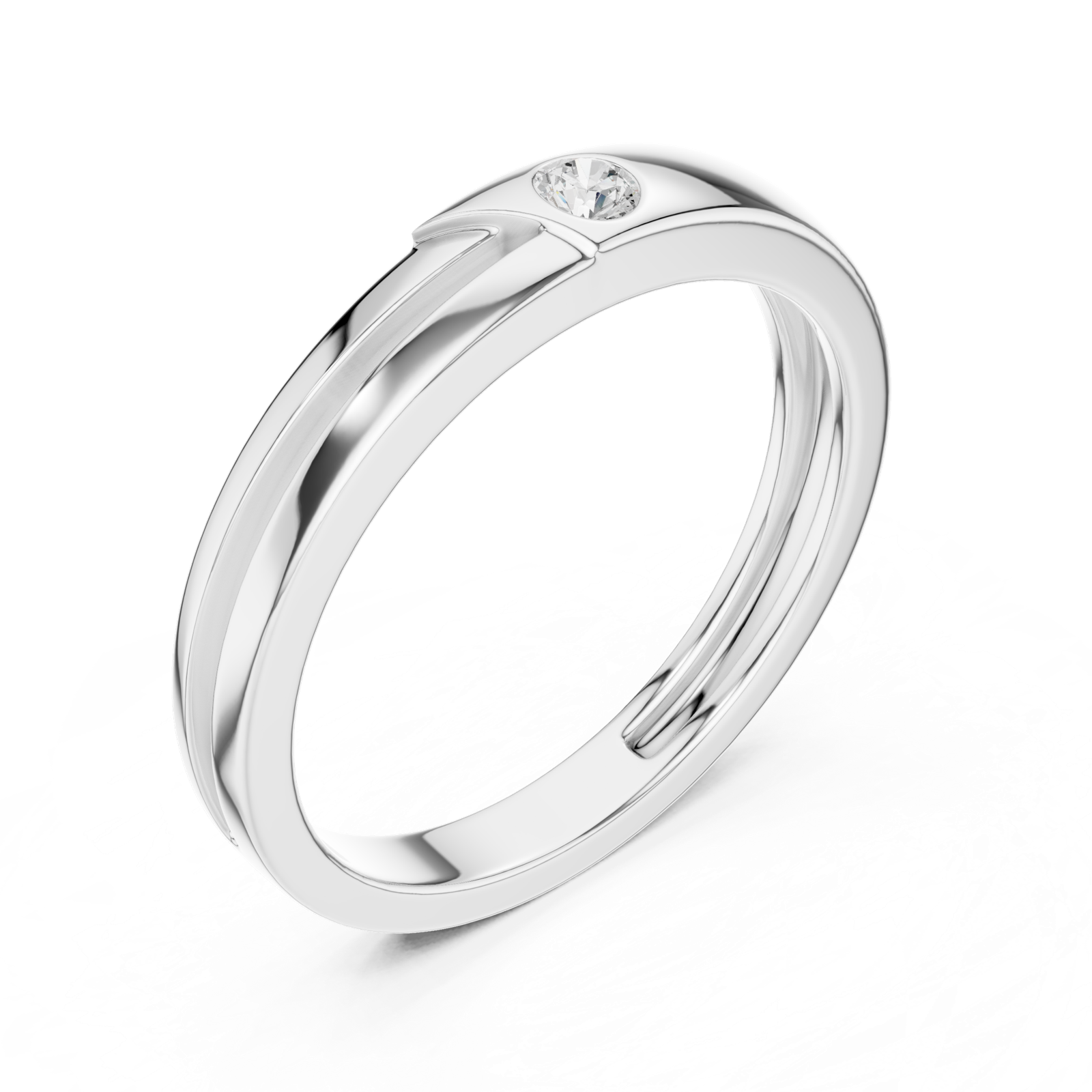 Gold Ring SBMR(32), White Gold, view 2