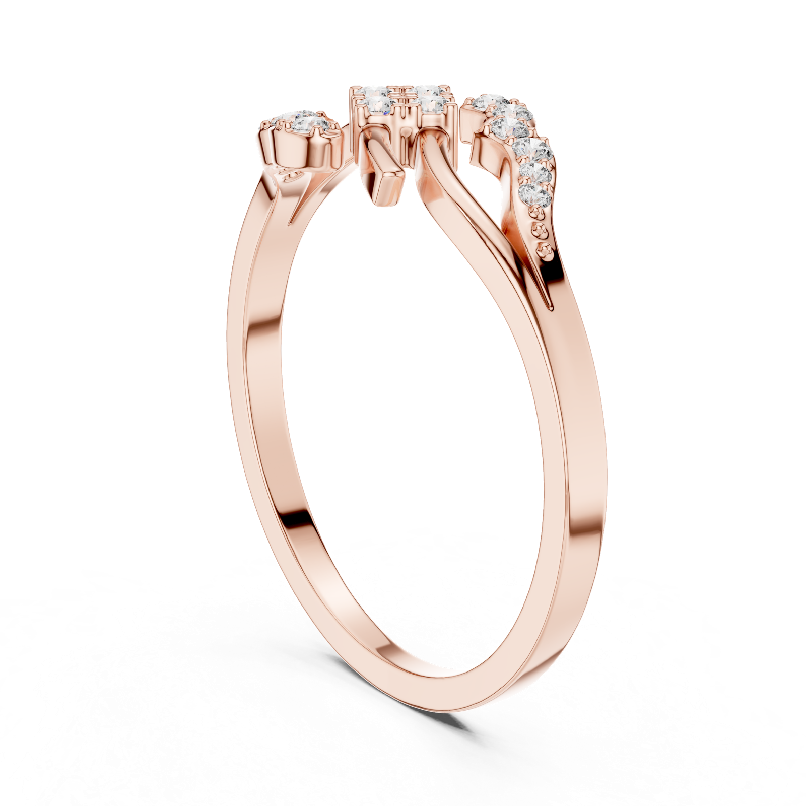 Gold Ring DR-6301, Rose Gold