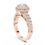 Gold Ring DDLR-778, Rose Gold, view 1
