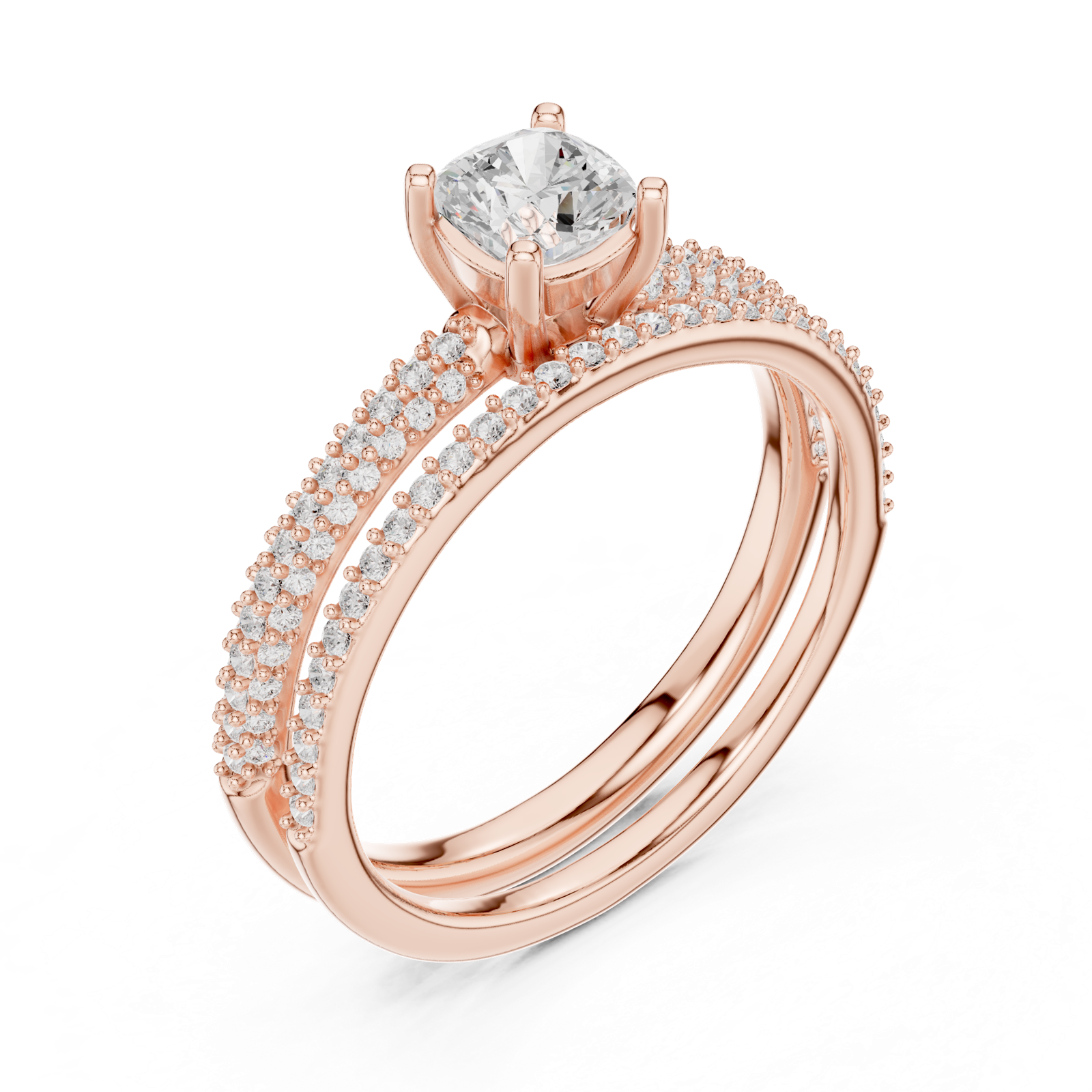 Gold Ring LR-0276, Rose Gold, view 2