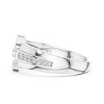 Gold Ring LR-01 (45), White Gold, view 3