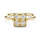 Gold Ring L28-13, Yellow Gold, view 4
