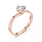 Gold Ring L03-1211, Rose Gold, view 2