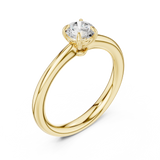 Gold Ring DDLR-538, Yellow Gold, view 2