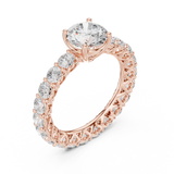 Gold Ring DDLR-693, Rose Gold, view 2