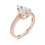 Gold Ring DDLR-915, Rose Gold, view 2
