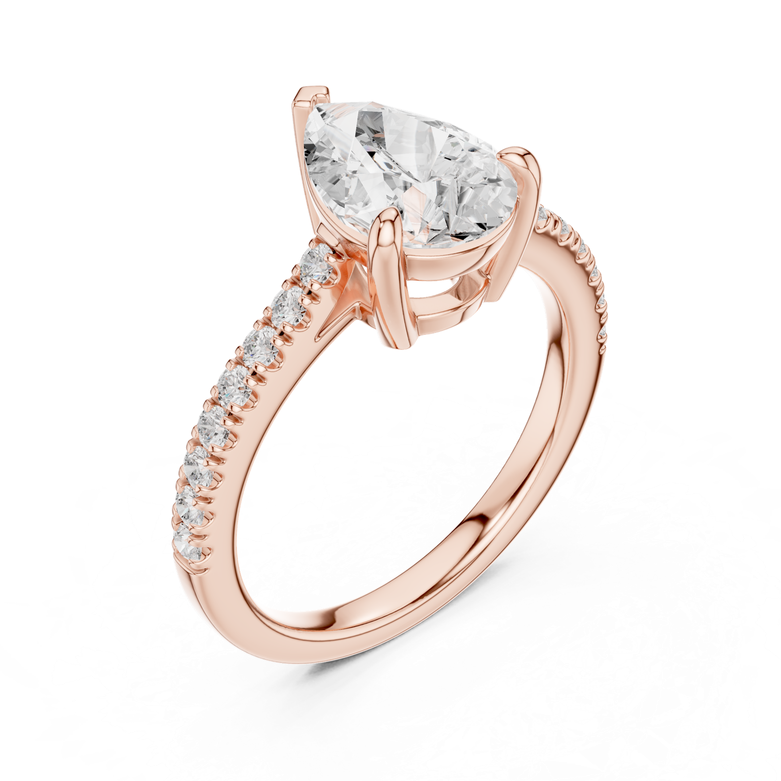 Gold Ring DDLR-915, Rose Gold, view 2