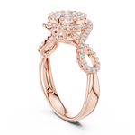 Gold Ring DDLR-757, Rose Gold, view 1