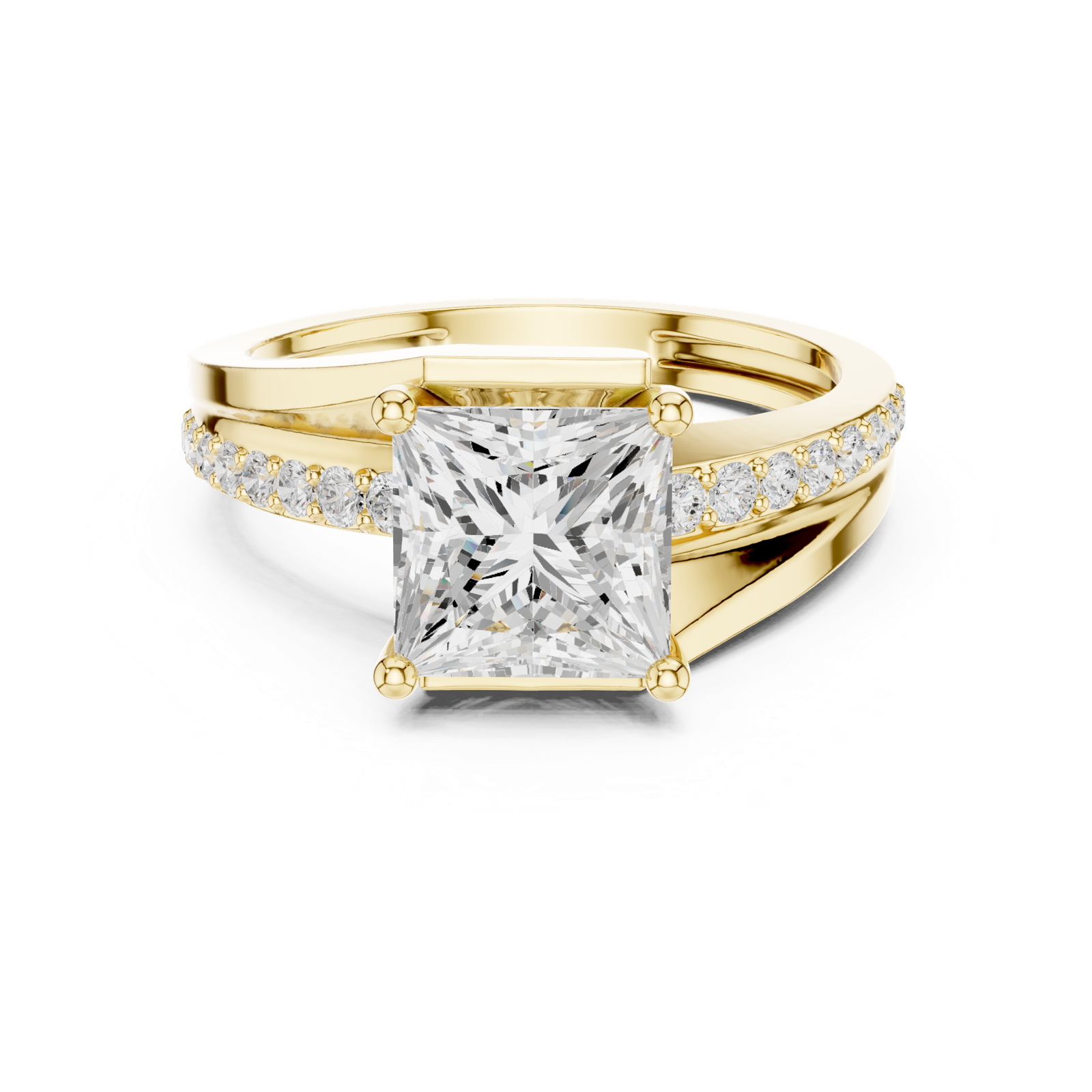 Gold Ring DDLR-395, Yellow Gold