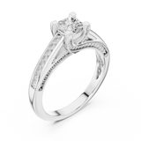 Gold Ring LR-0283, White Gold, view 2