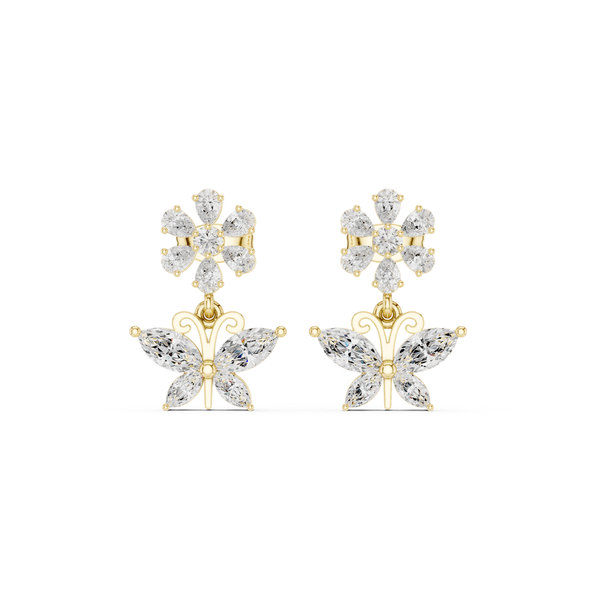 Gold Earrings AOMER, Yellow Gold