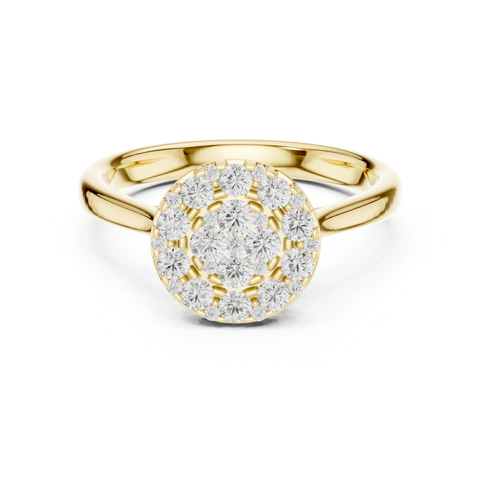 Gold Ring DDLR-780, Yellow Gold, view 4