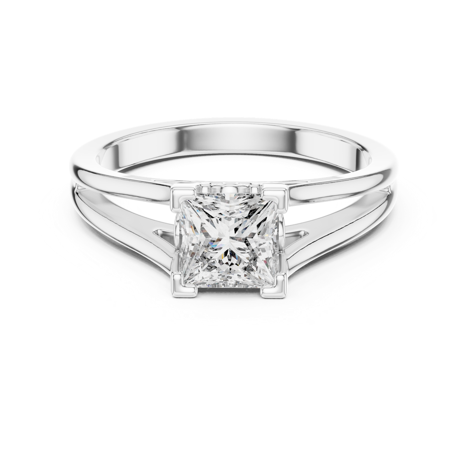 Gold Ring DDLR-036, White Gold