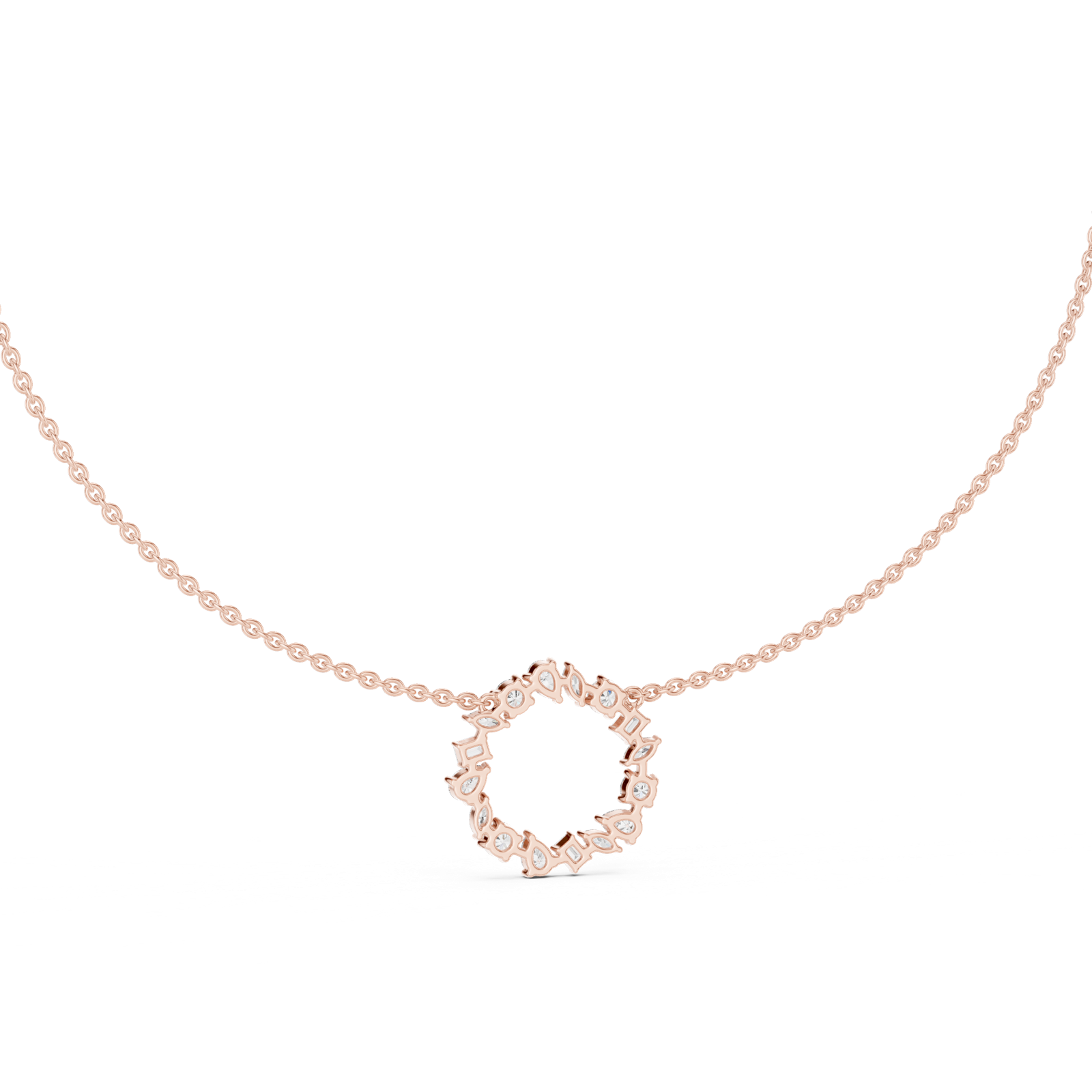 Gold Pendant GNK-0011, Rose Gold, view 4