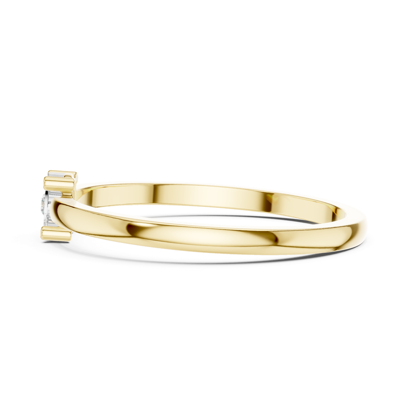 Gold Ring DDLR-413, Yellow Gold, view 3