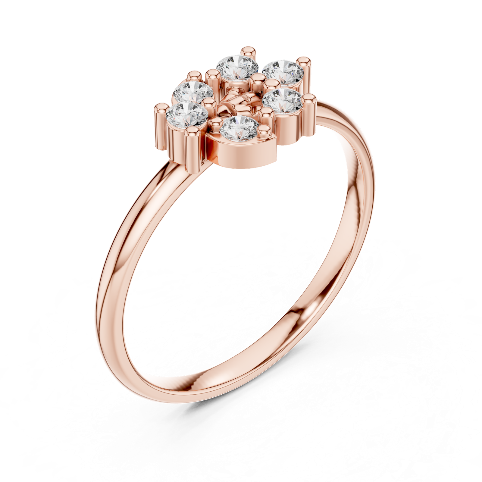 Gold Ring 1 (456), Rose Gold, view 2