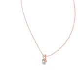 Gold Pendant GPD-0066, Rose Gold, view 2