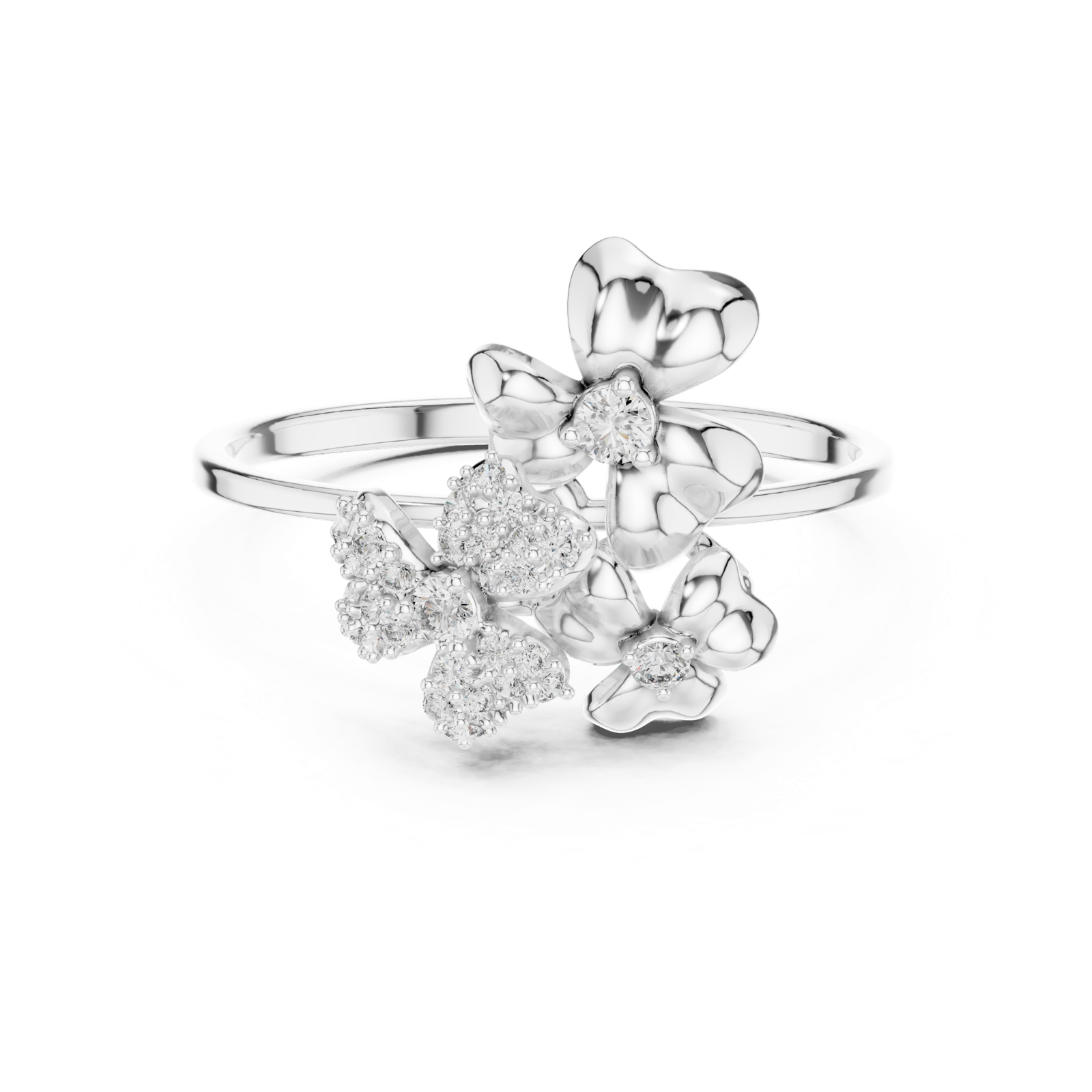 Gold Ring 1 (172), White Gold, view 4