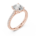 Gold Ring DDLR-728, Rose Gold, view 2