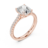 Gold Ring DDLR-728, Rose Gold, view 2