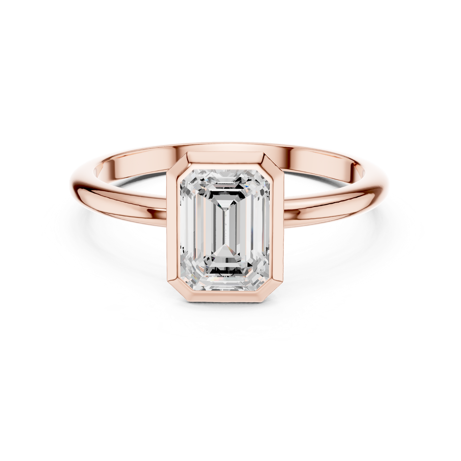 Gold Ring DDLR-1075, Rose Gold, view 4