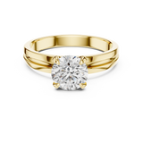 Gold Ring LR-0005, Yellow Gold, view 4