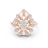 Gold Ring DDLR-822, Rose Gold