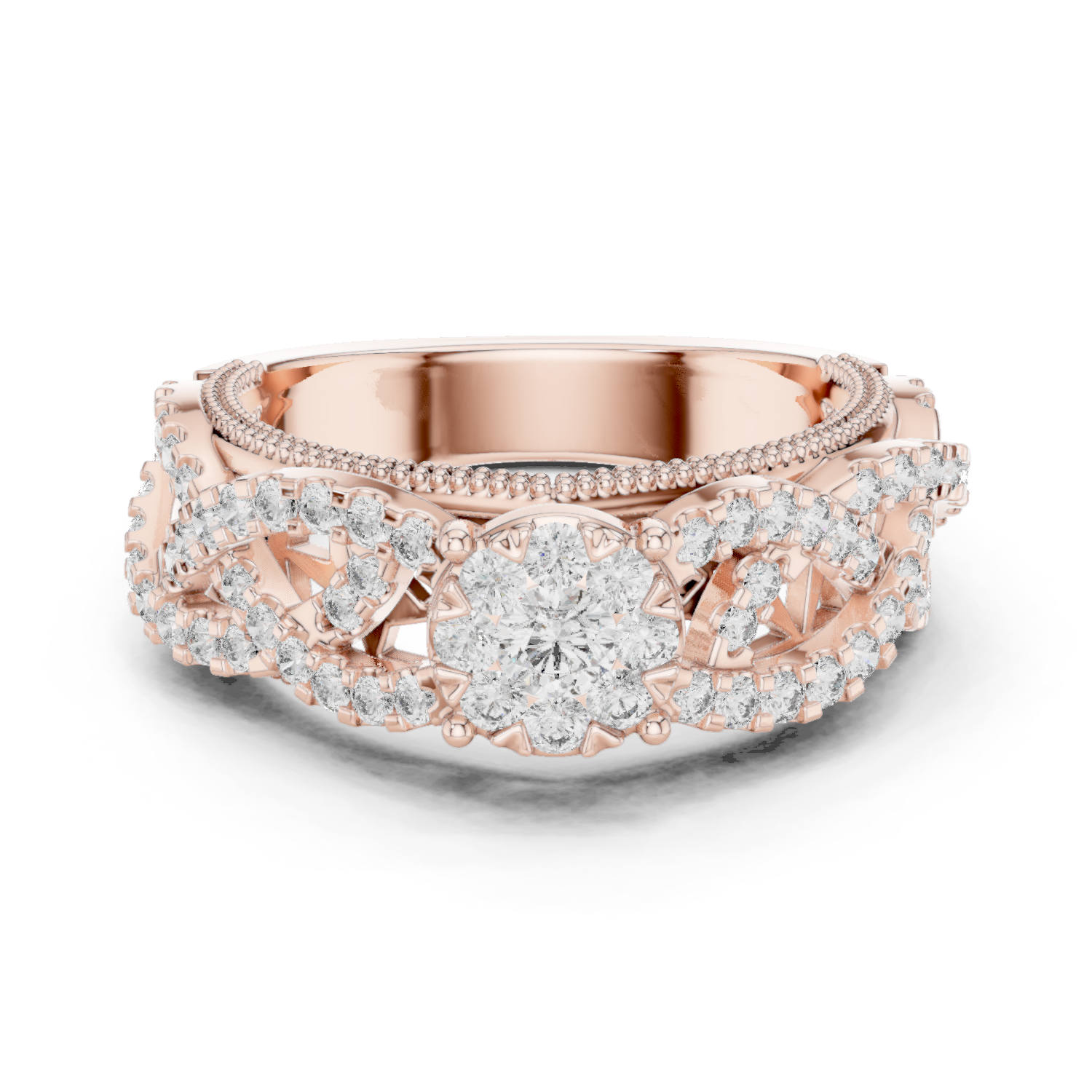Gold Ring 19-120009L, Rose Gold
