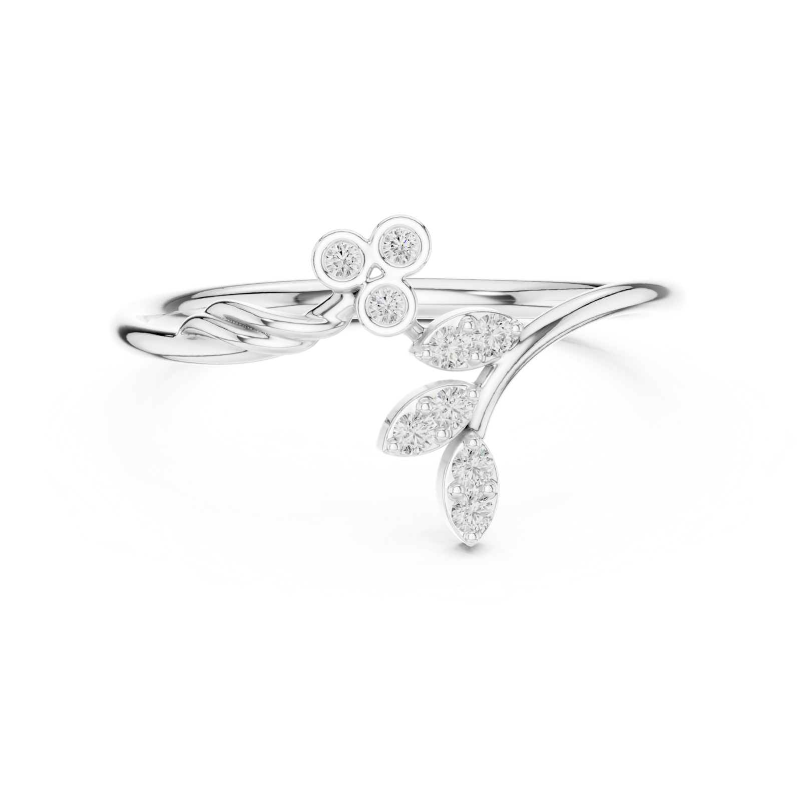 Gold Ring 1 (157), White Gold, view 4