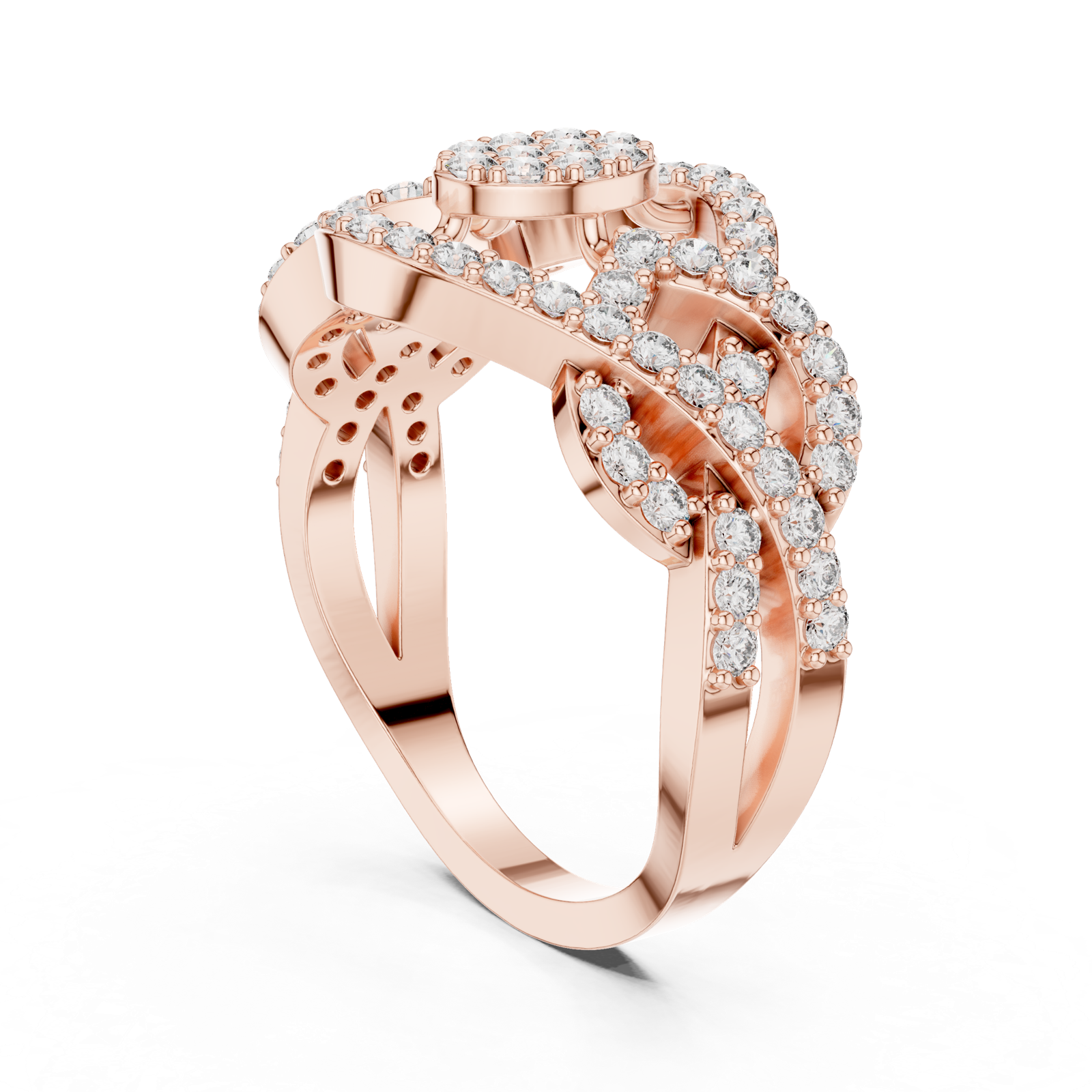 Gold Pendant 9-10062L, Rose Gold, view 1