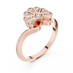 Gold Ring 00001L (50), Rose Gold, view 2