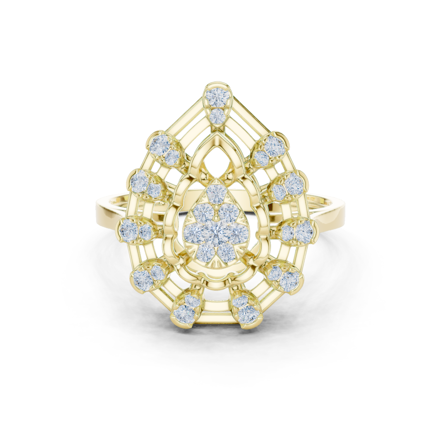 Gold Ring DDLR-822, Yellow Gold