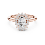 Gold Ring DDLR-698, Rose Gold, view 4