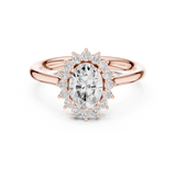 Gold Ring DDLR-698, Rose Gold, view 4