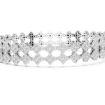 14K Solid Gold Lab Diamond Bracelet, White Gold, view 3