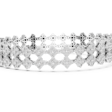 14K Solid Gold Lab Diamond Bracelet, White Gold, view 3