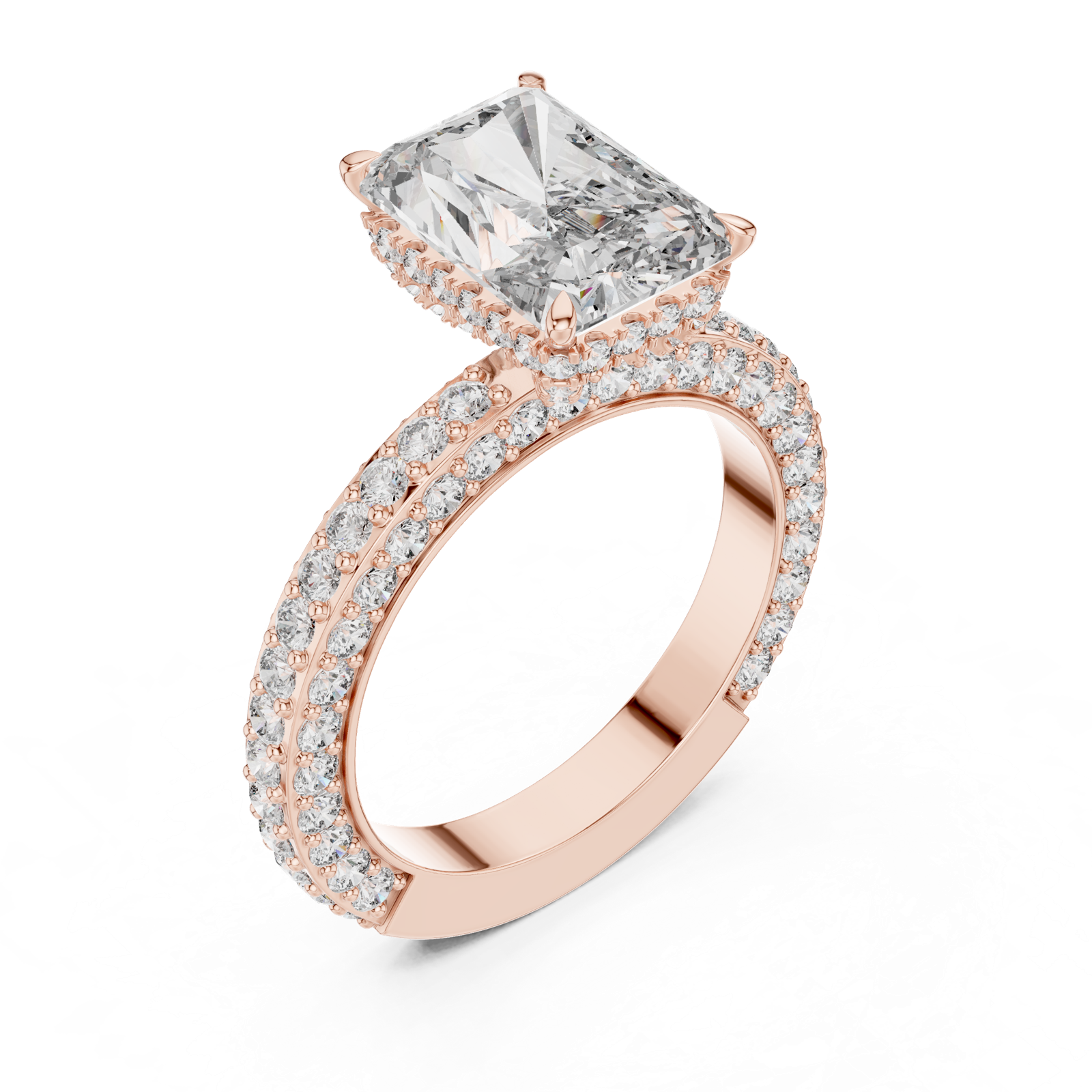 Gold Pendant 9-10036L_SS4, Rose Gold, view 2